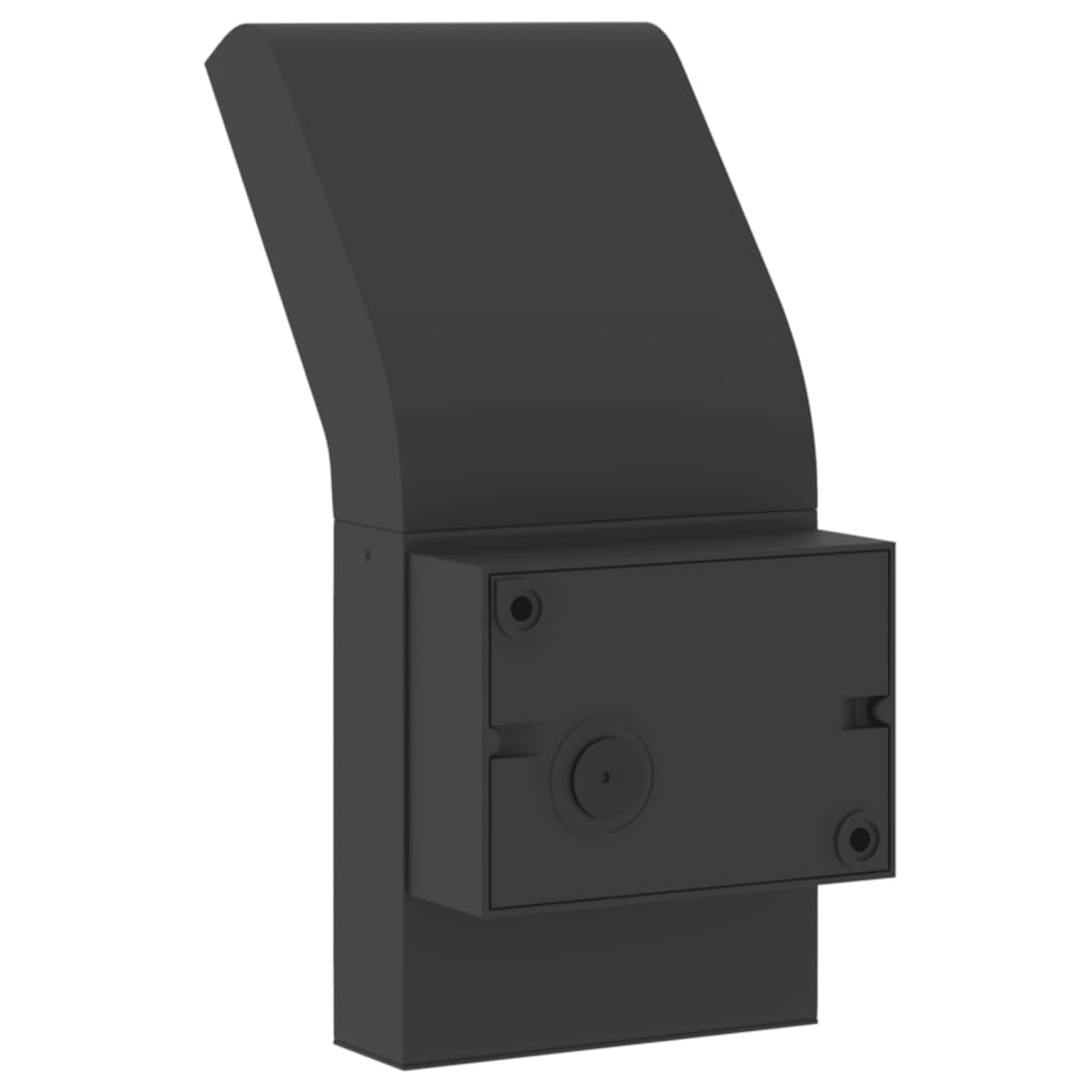 LED outdoor wall light black die-cast aluminum