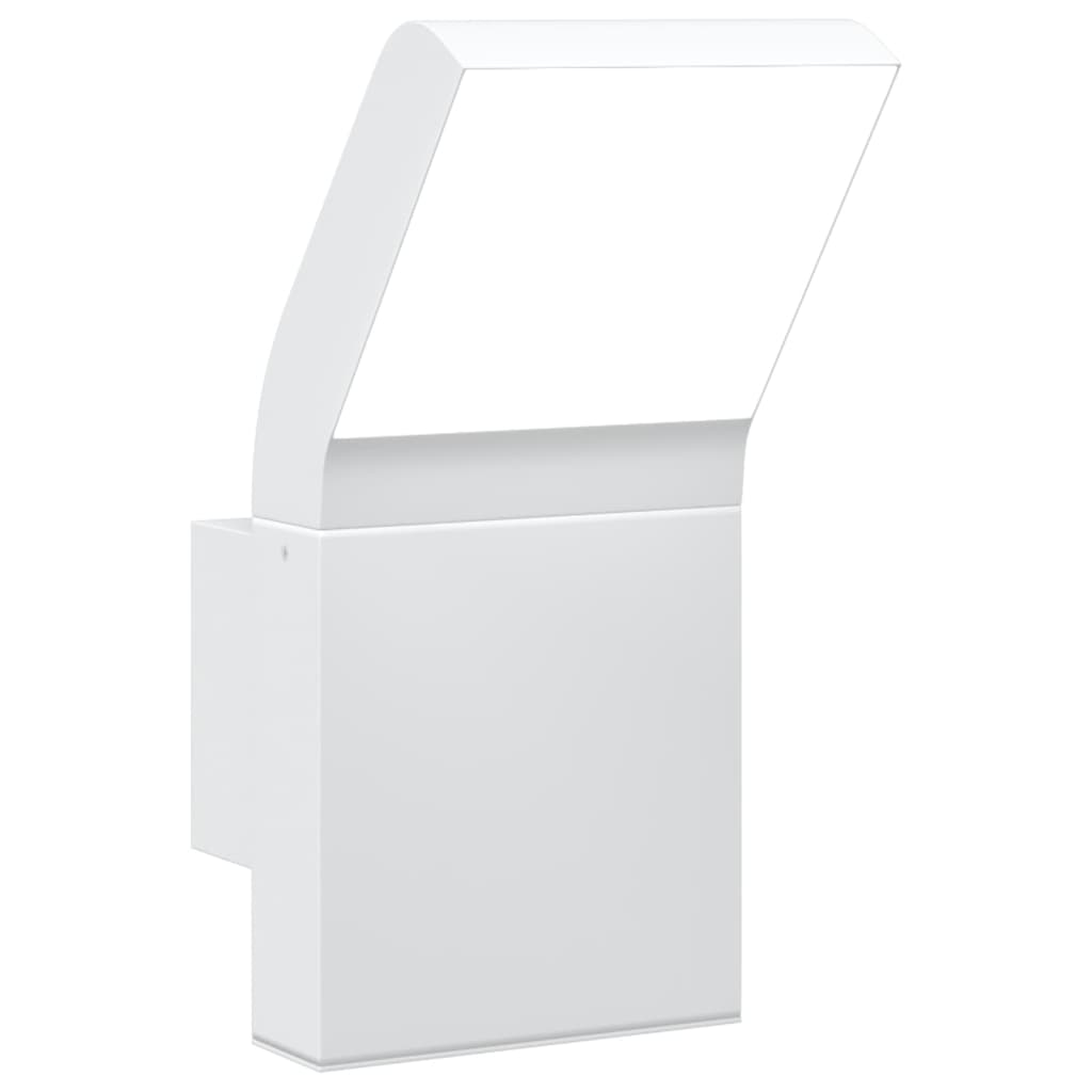 LED outdoor wall light white die-cast aluminum