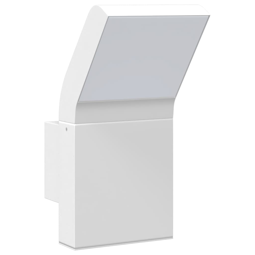 LED outdoor wall light white die-cast aluminum