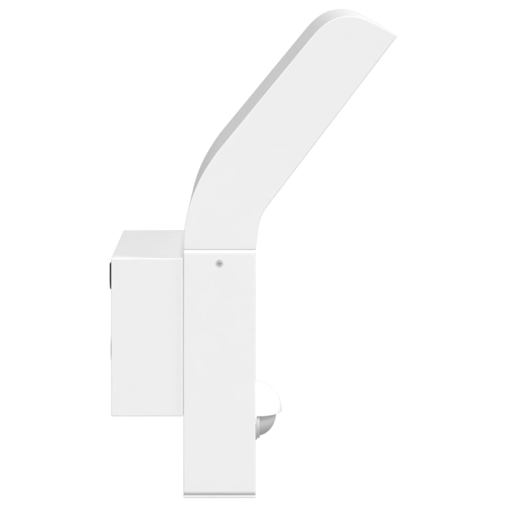 LED outdoor wall light with sensor white die-cast aluminum