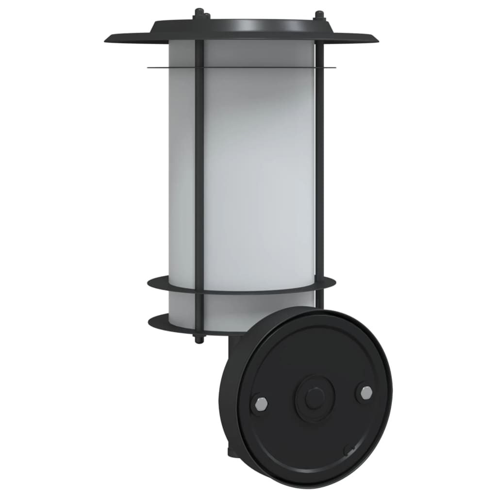 Outdoor Wall Light Black Stainless Steel