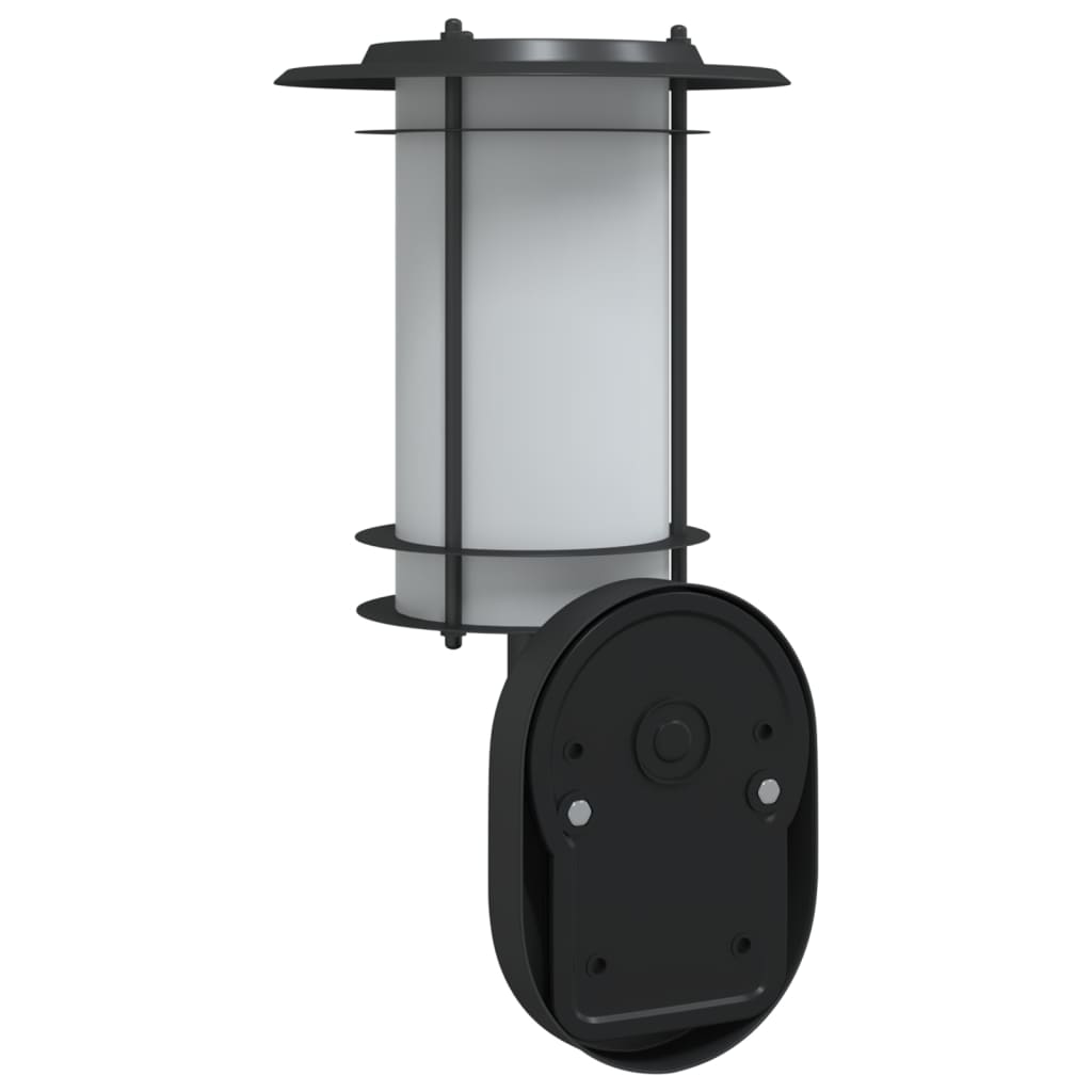 Outdoor Wall Light with Motion Detector Black Stainless Steel