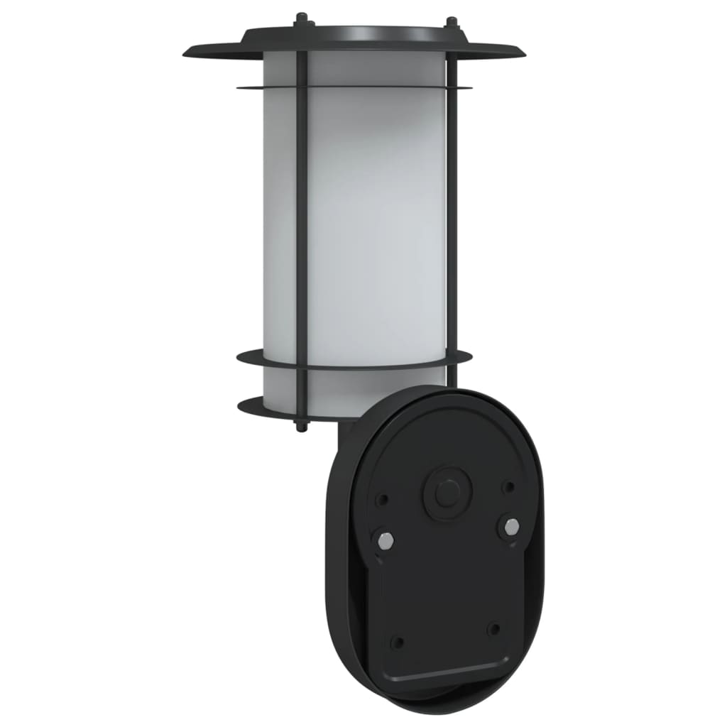 Outdoor wall lights with motion detector 2 pcs. Black stainless steel