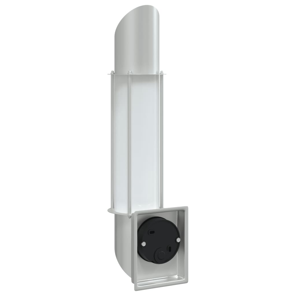 Outdoor Wall Light Silver Stainless Steel