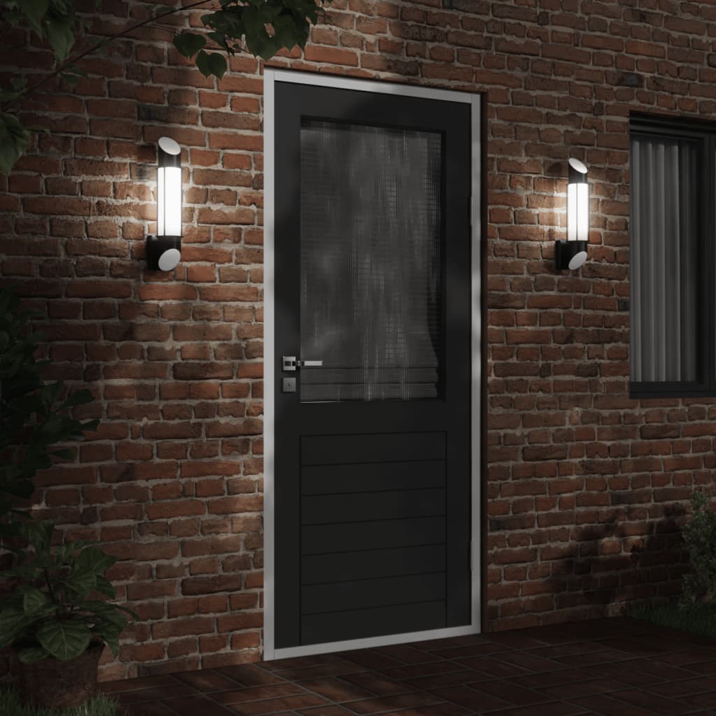 Outdoor Wall Lights 2 pcs. Black Stainless Steel