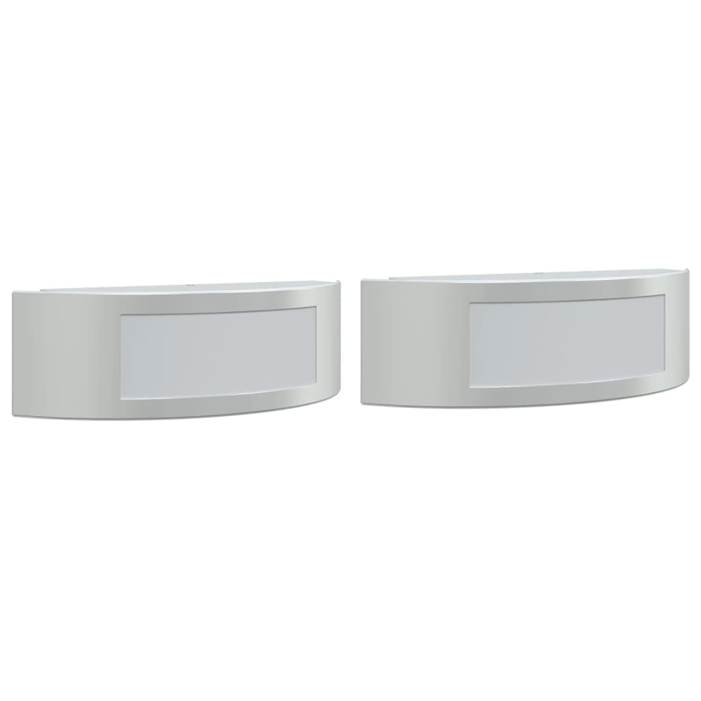 Outdoor Wall Lights 2 pcs. Silver Stainless Steel