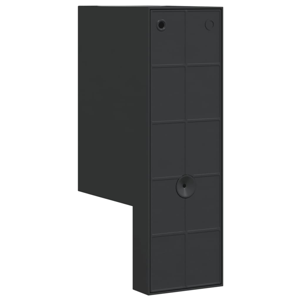 Outdoor wall light with sensor black die-cast aluminum