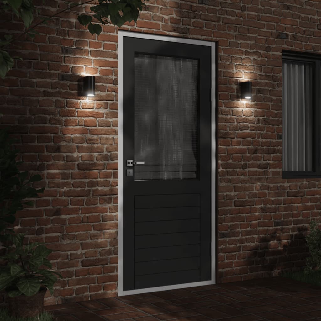 Outdoor Wall Light Black Die-Cast Aluminum