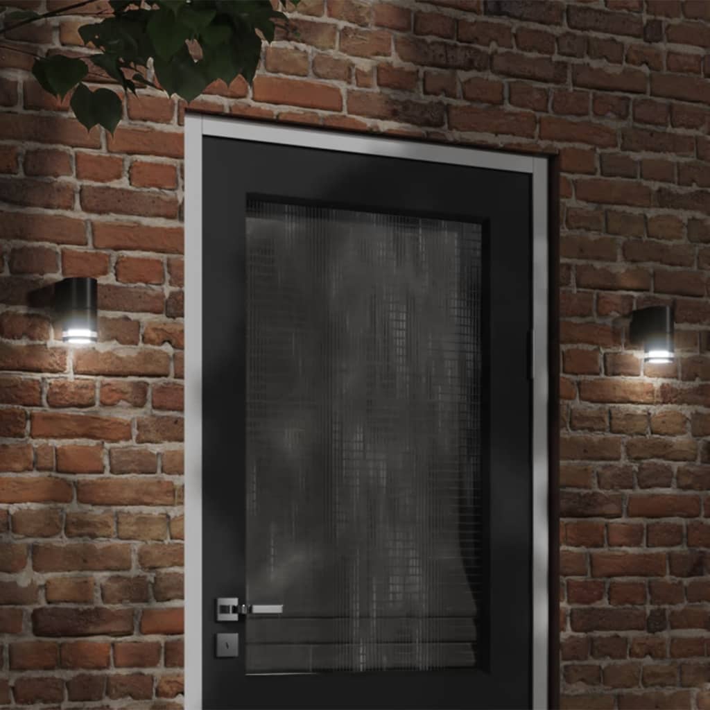 Outdoor Wall Light Black Die-Cast Aluminum