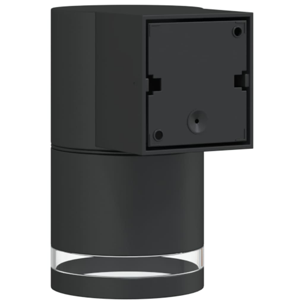 Outdoor wall lights 2 pcs. Black die-cast aluminum