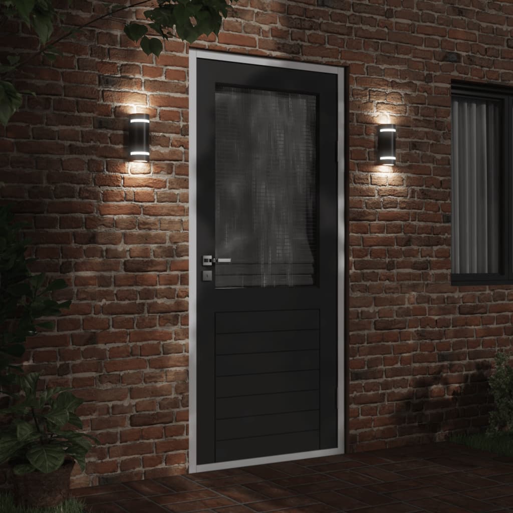 Outdoor Wall Light Black Die-Cast Aluminum