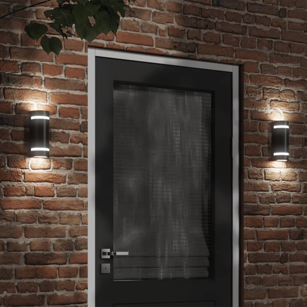 Outdoor Wall Light Black Die-Cast Aluminum