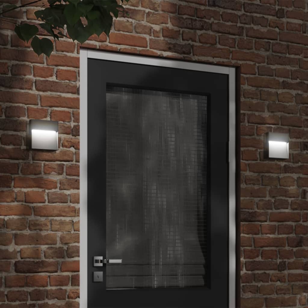 LED outdoor wall light black die-cast aluminum