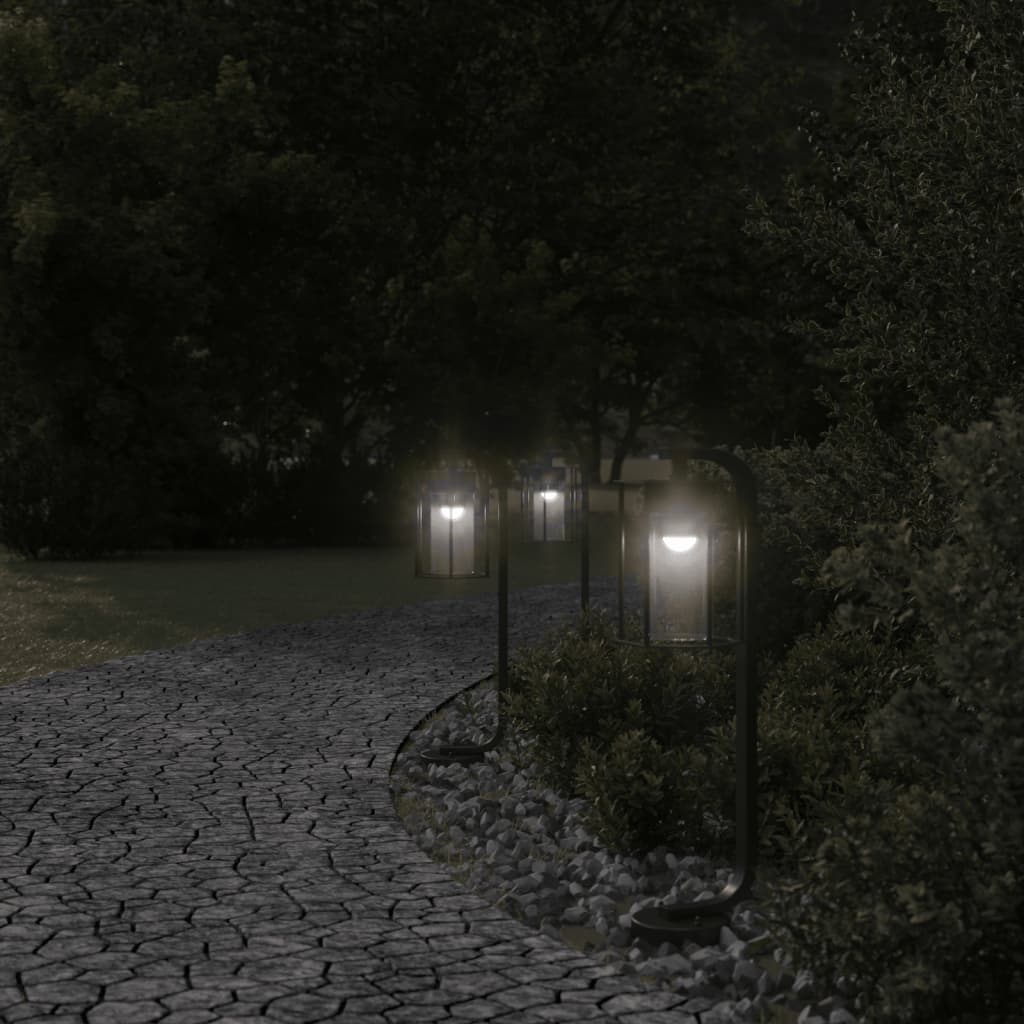 Path Lights 3 pcs. Black 60 cm Stainless Steel