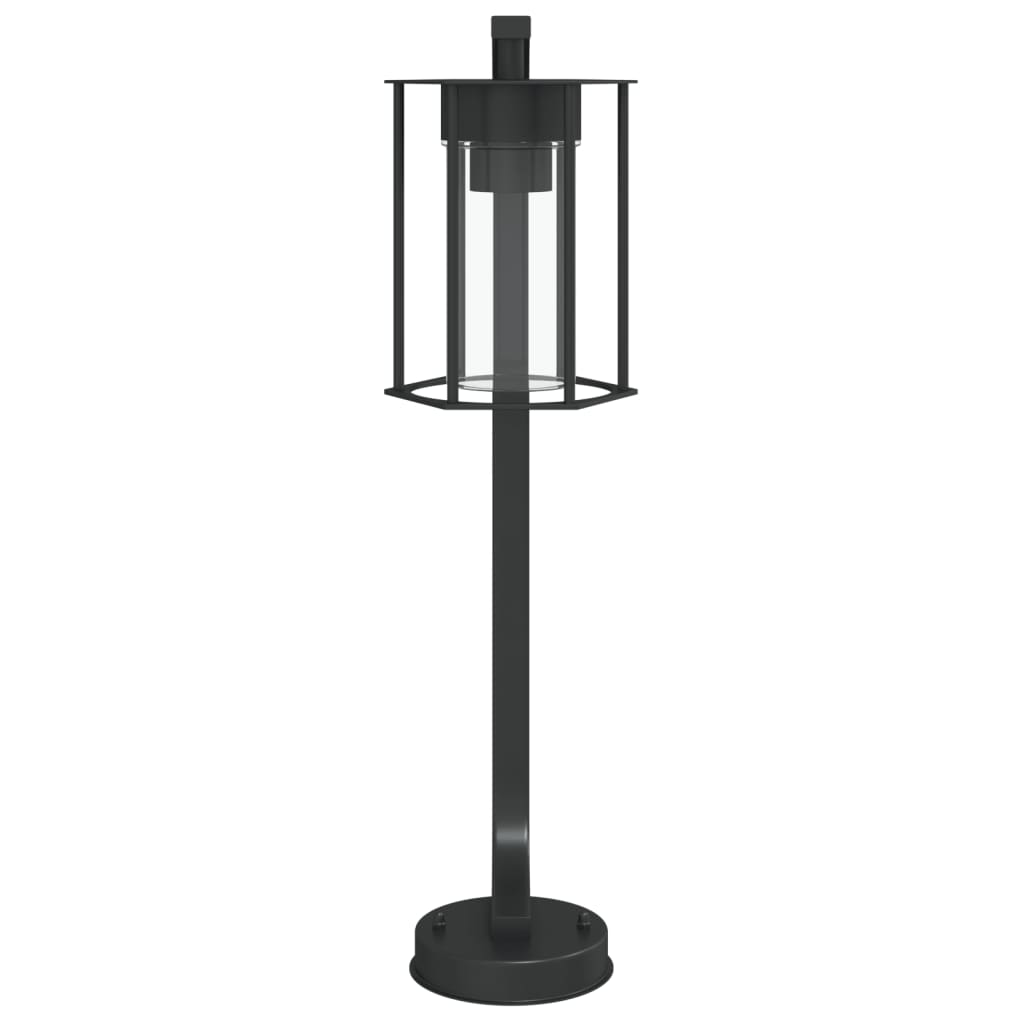 Wegeleuchten 3 Stk. Schwarz 60 cm Edelstahl