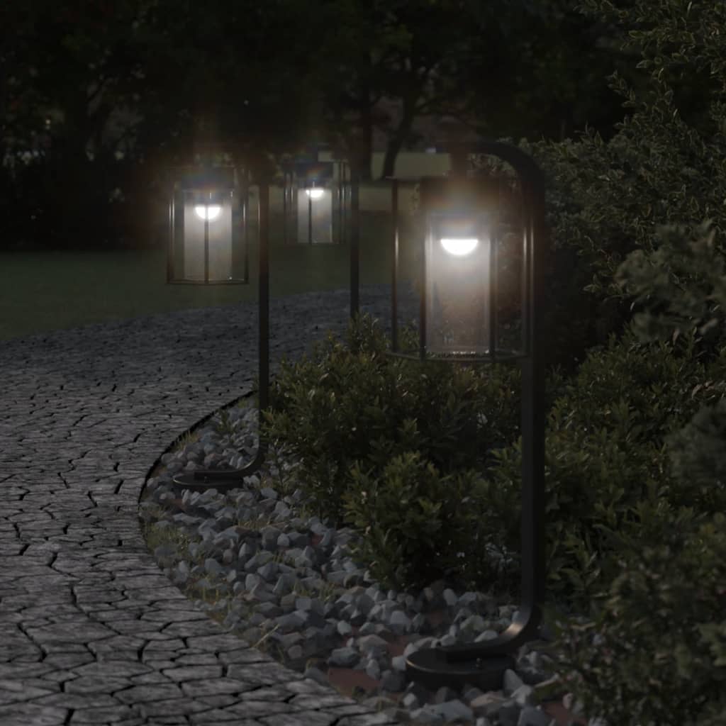 Path Lights 3 pcs. Black 60 cm Stainless Steel