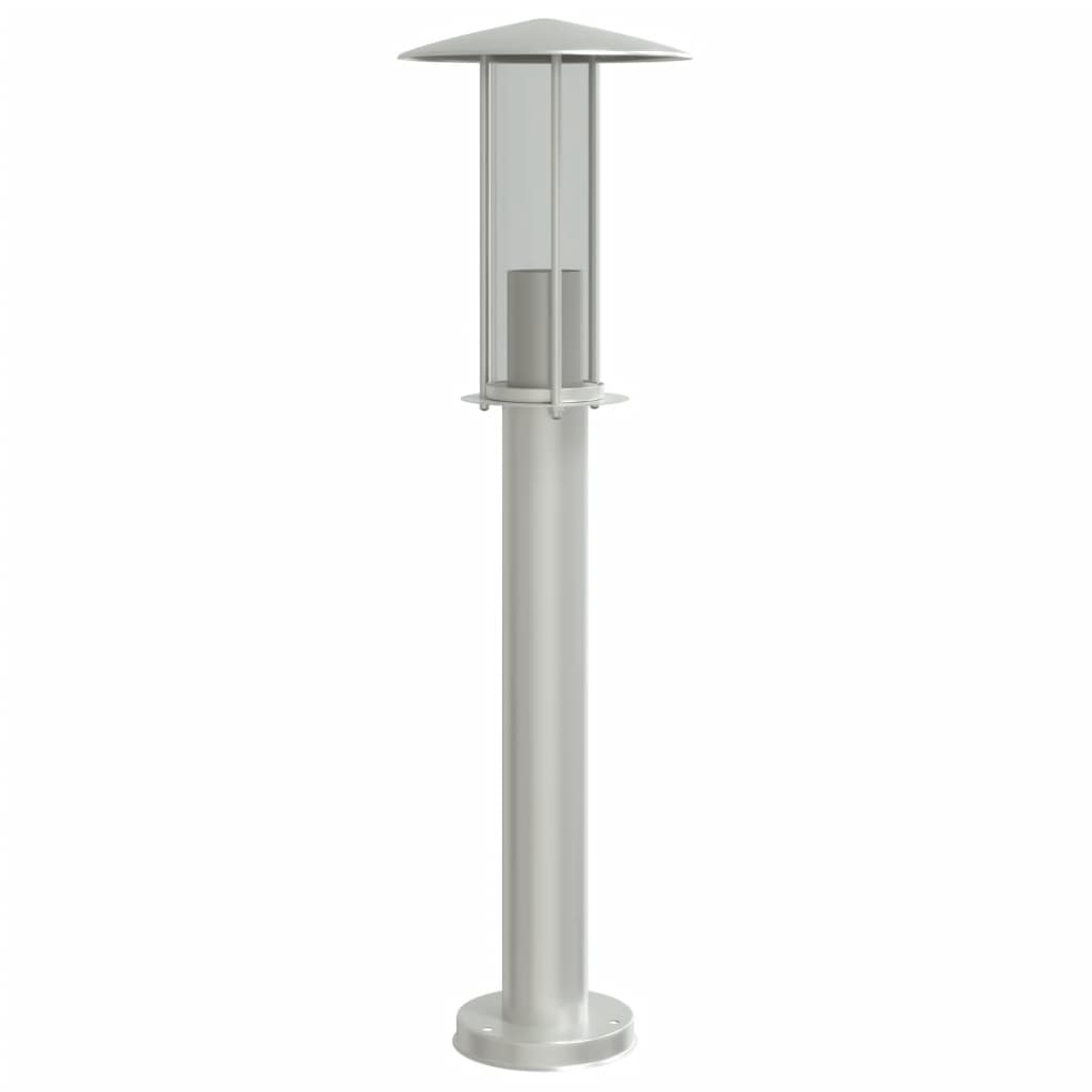 Path lights 3 pieces silver 60 cm stainless steel