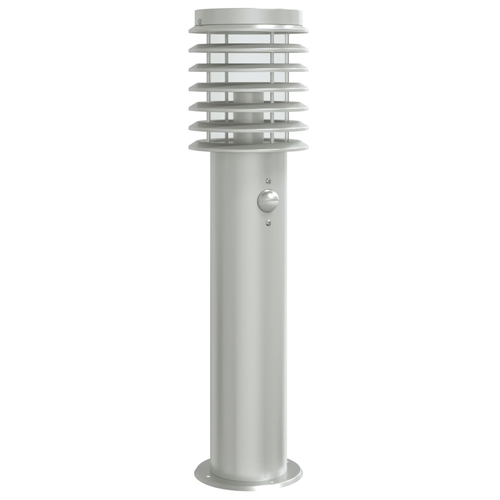 Path light with motion detector silver 60 cm stainless steel