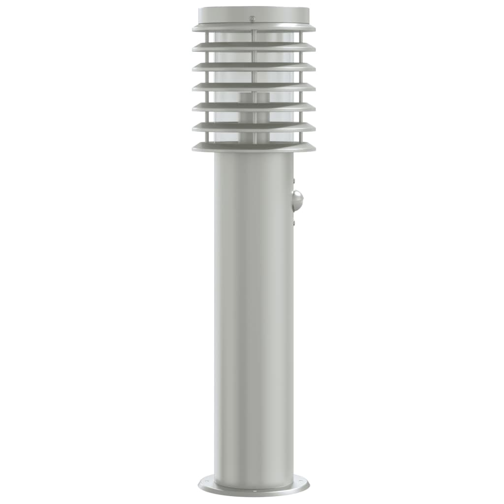 Path light with motion detector silver 60 cm stainless steel