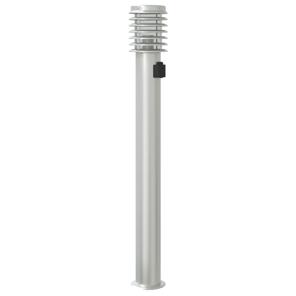 Path light with socket Silver 110 cm Stainless steel