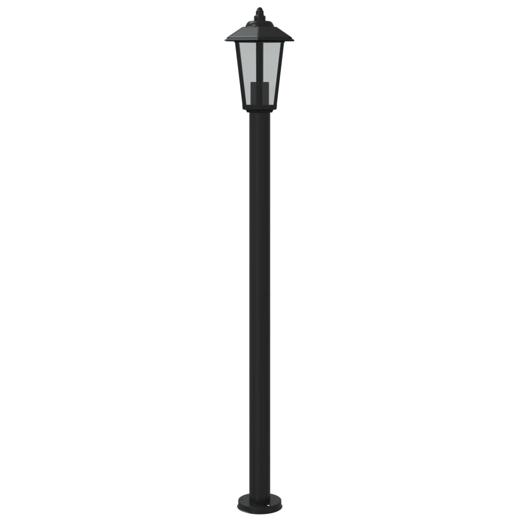 Path Lights 3 pcs. Black 120 cm Stainless Steel