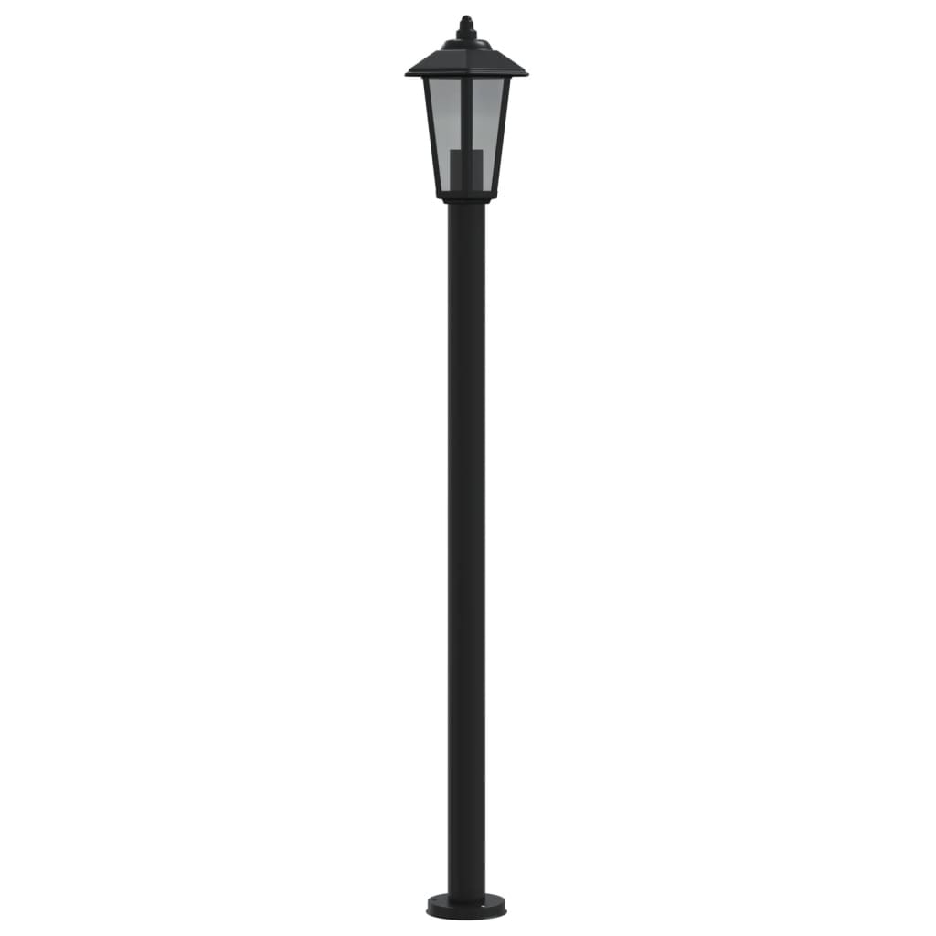 Path Lights 3 pcs. Black 120 cm Stainless Steel