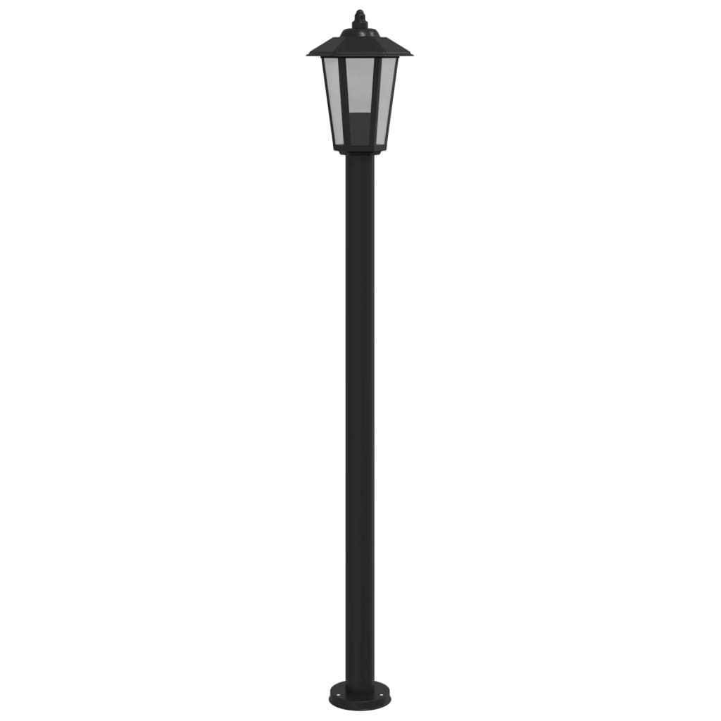 Path Lights 3 pcs. Black 120 cm Stainless Steel