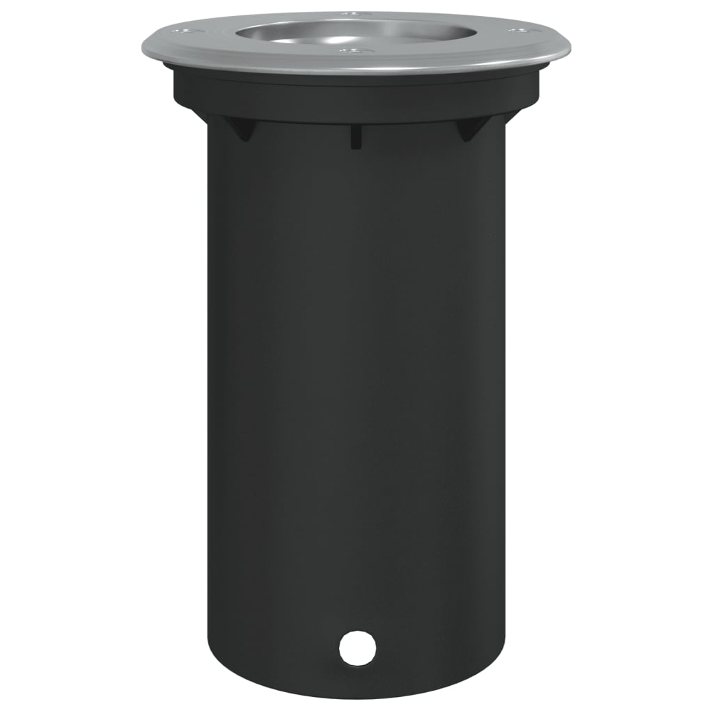 Recessed floor light round black 10.5x10.5 cm die-cast aluminum