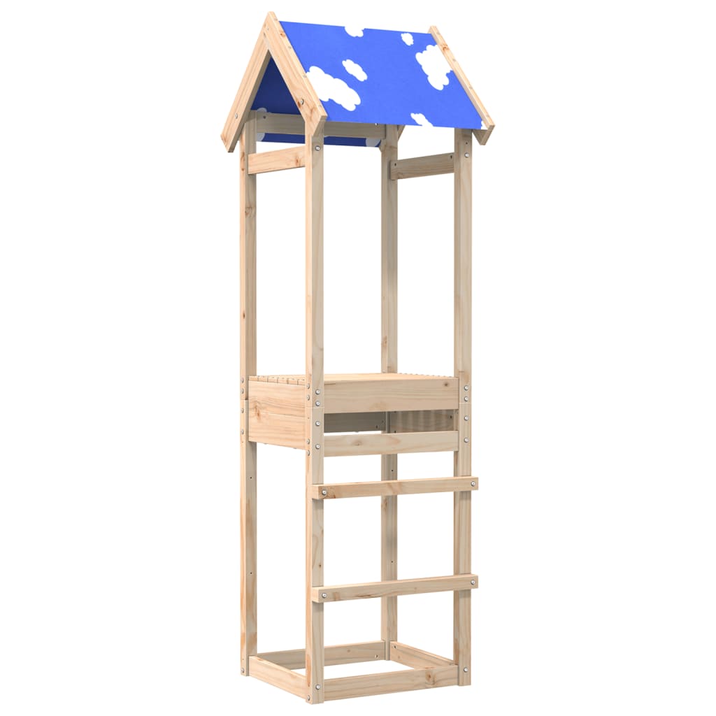 Play tower 52.5x46.5x195 cm solid pine wood