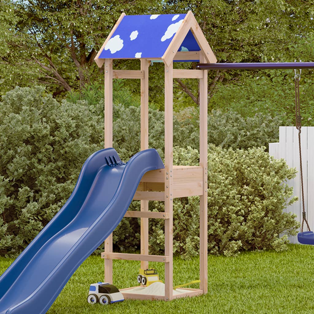 Play tower 52.5x46.5x195 cm solid pine wood