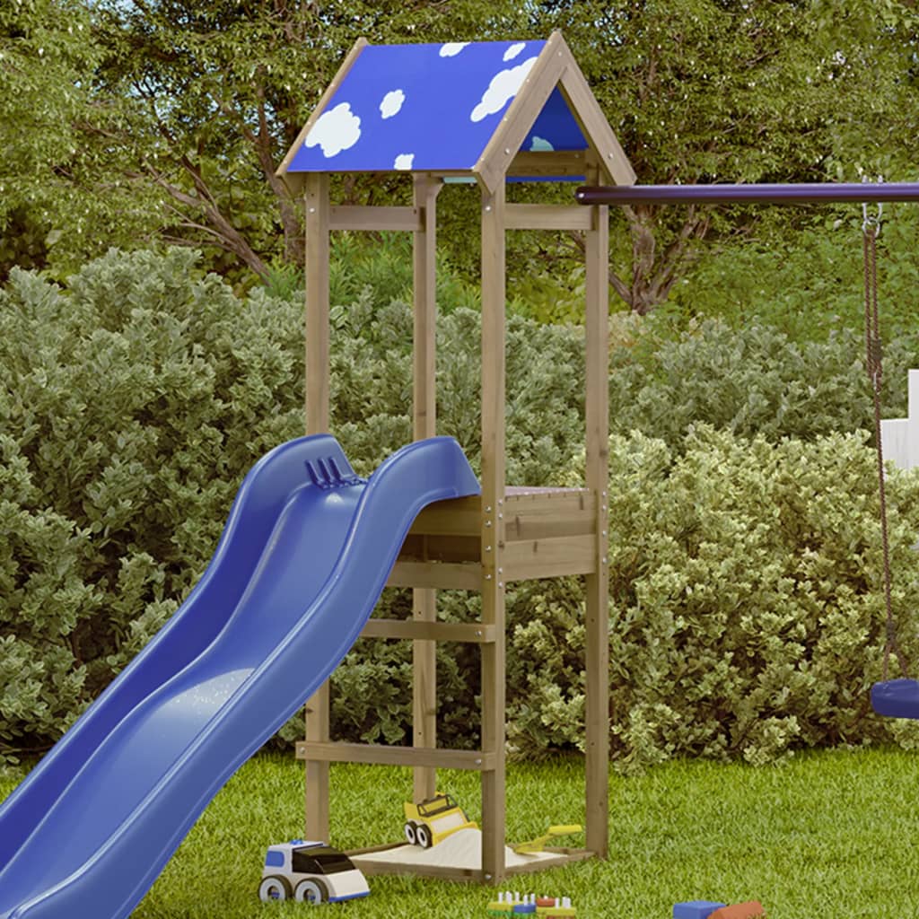 Play tower 52.5x46.5x195 cm pinewood impregnated