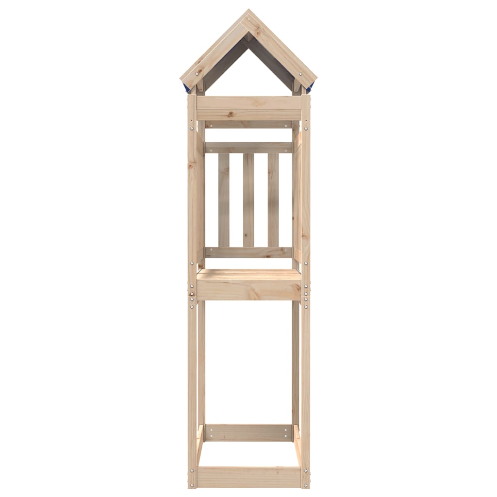 Play tower 110.5x52.5x215 cm solid pine wood