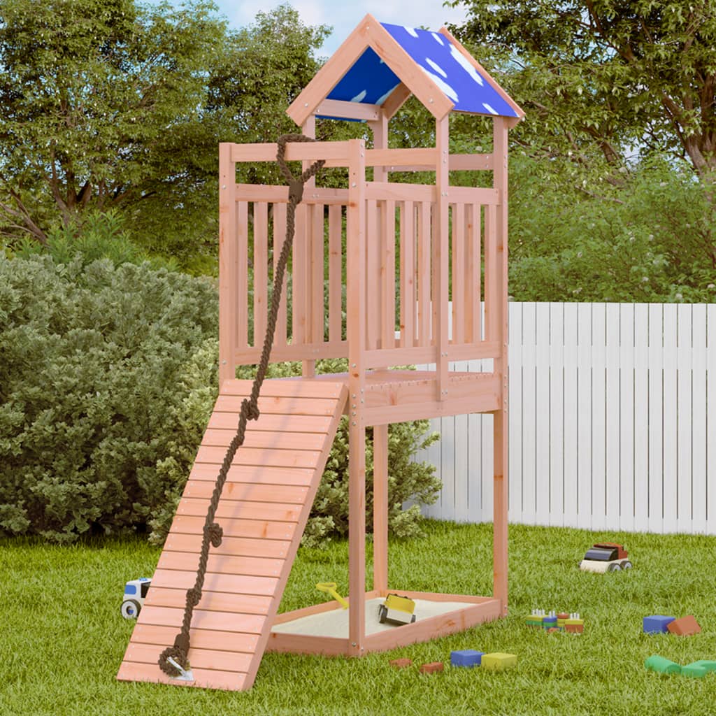 Play tower 110.5x52.5x215 cm solid wood Douglas fir