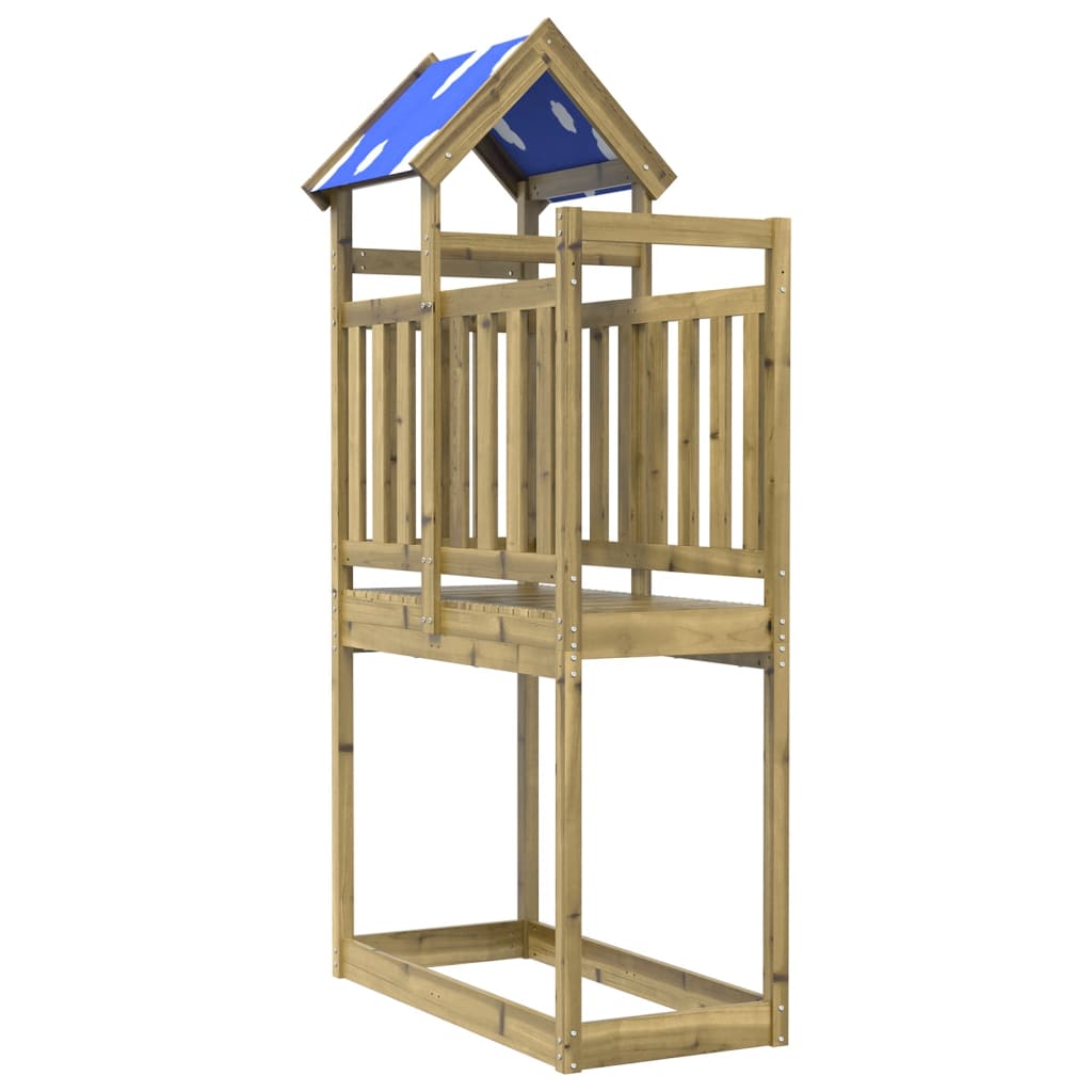 Play tower 110.5x52.5x215 cm pinewood impregnated