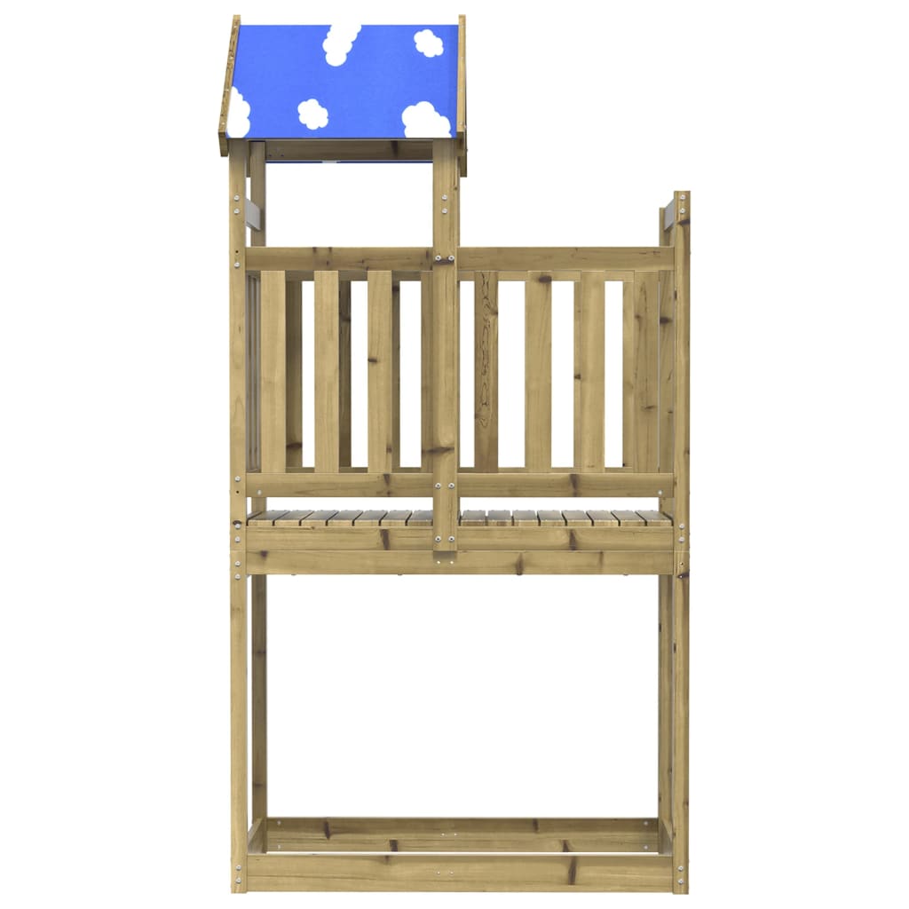 Play tower 110.5x52.5x215 cm pinewood impregnated