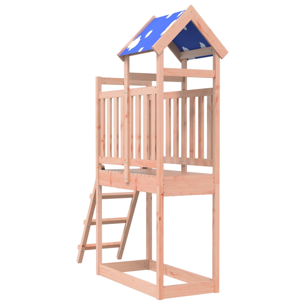 Play tower with ladder 110.5x52.5x215 cm solid wood Douglas fir