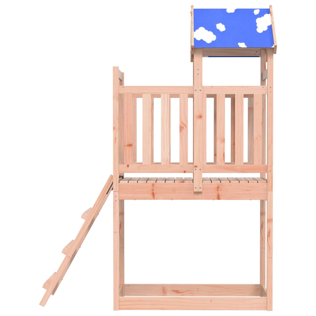 Play tower with ladder 110.5x52.5x215 cm solid wood Douglas fir