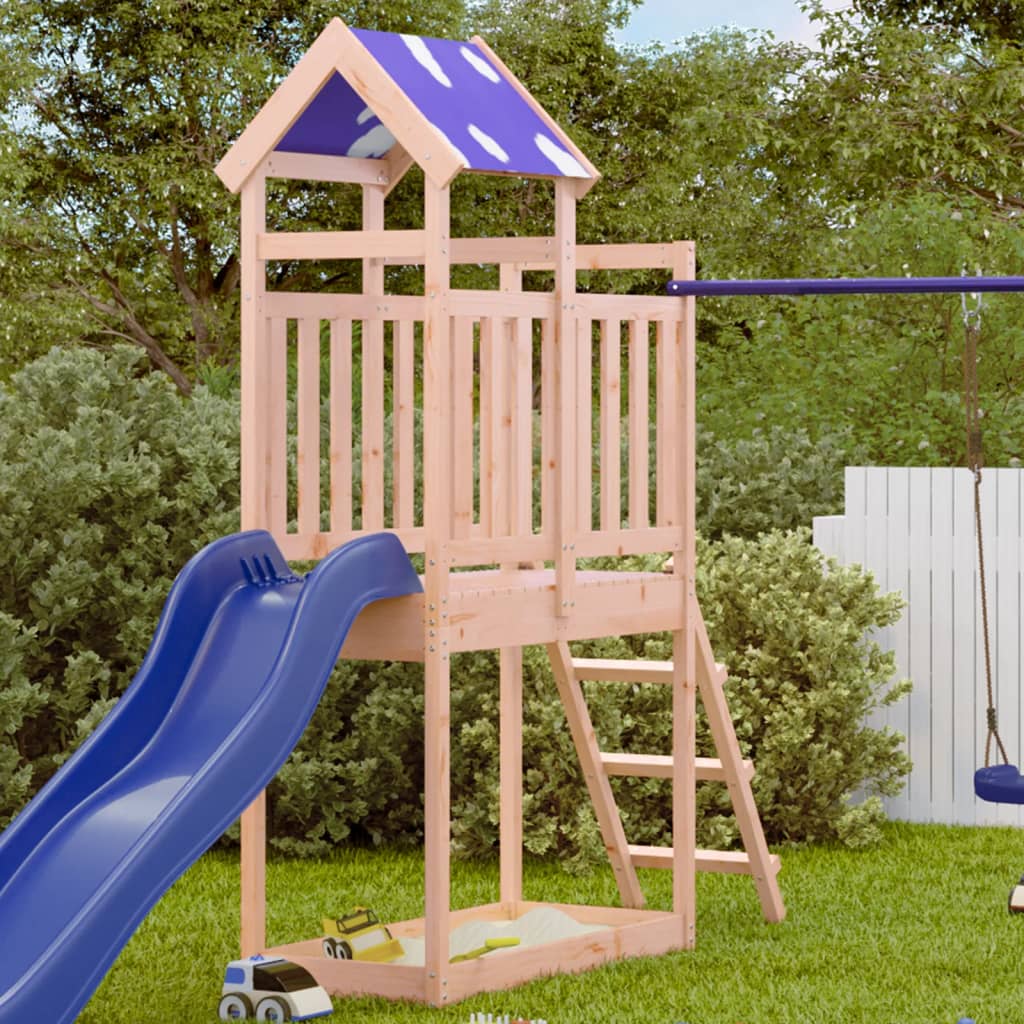 Play tower with ladder 110.5x52.5x215 cm solid wood Douglas fir