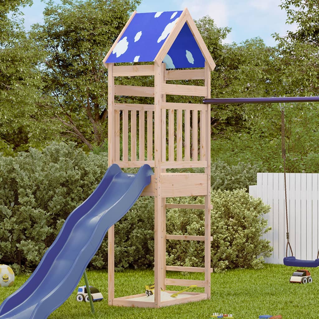 Play tower 85x52.5x265 cm solid pine wood