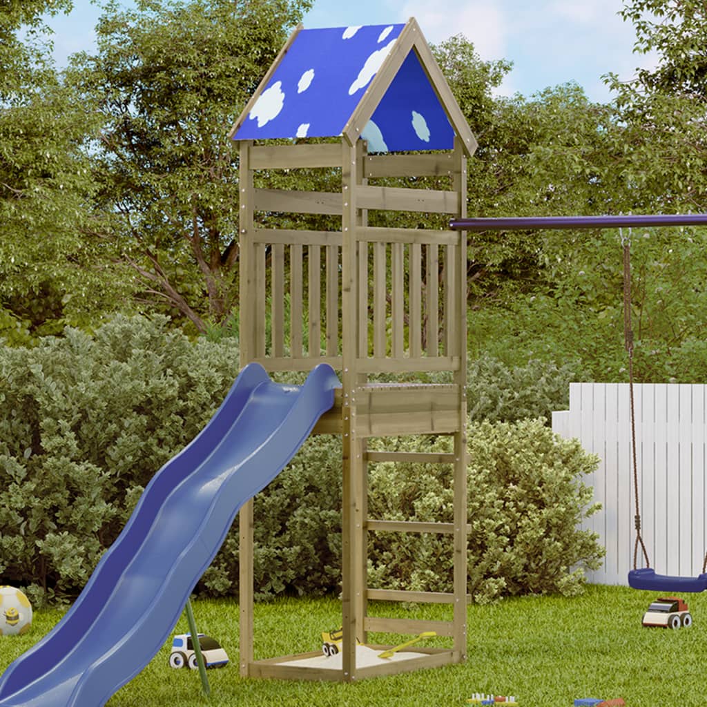 Play tower 85x52.5x265 cm pinewood impregnated