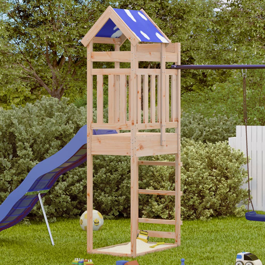 Play tower 85x52.5x239 cm solid pine wood