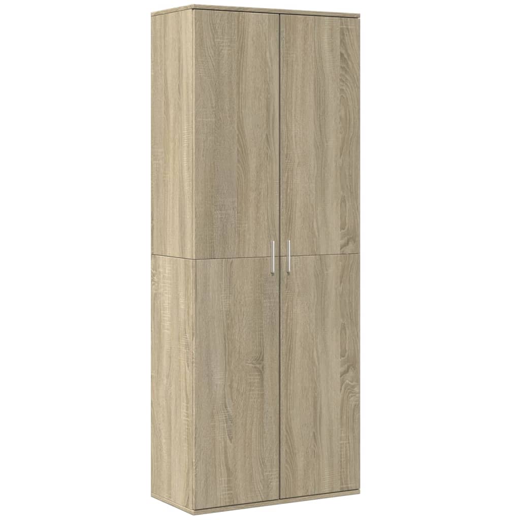 Highboard Sonoma-Eiche 70x35x180 cm Holzwerkstoff