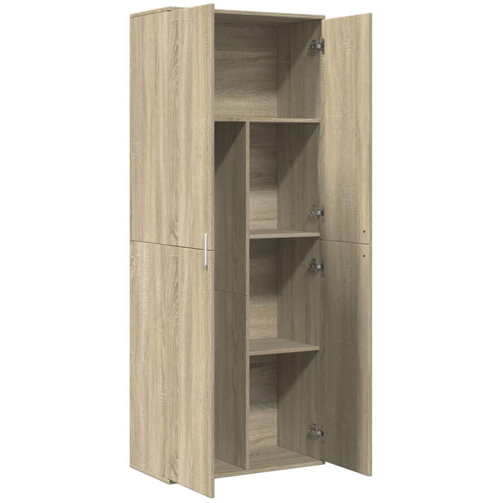 Highboard Sonoma-Eiche 70x35x180 cm Holzwerkstoff