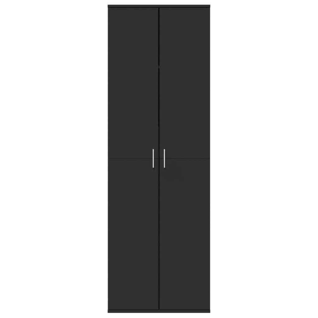 Highboard Schwarz 60x35x180 cm Holzwerkstoff