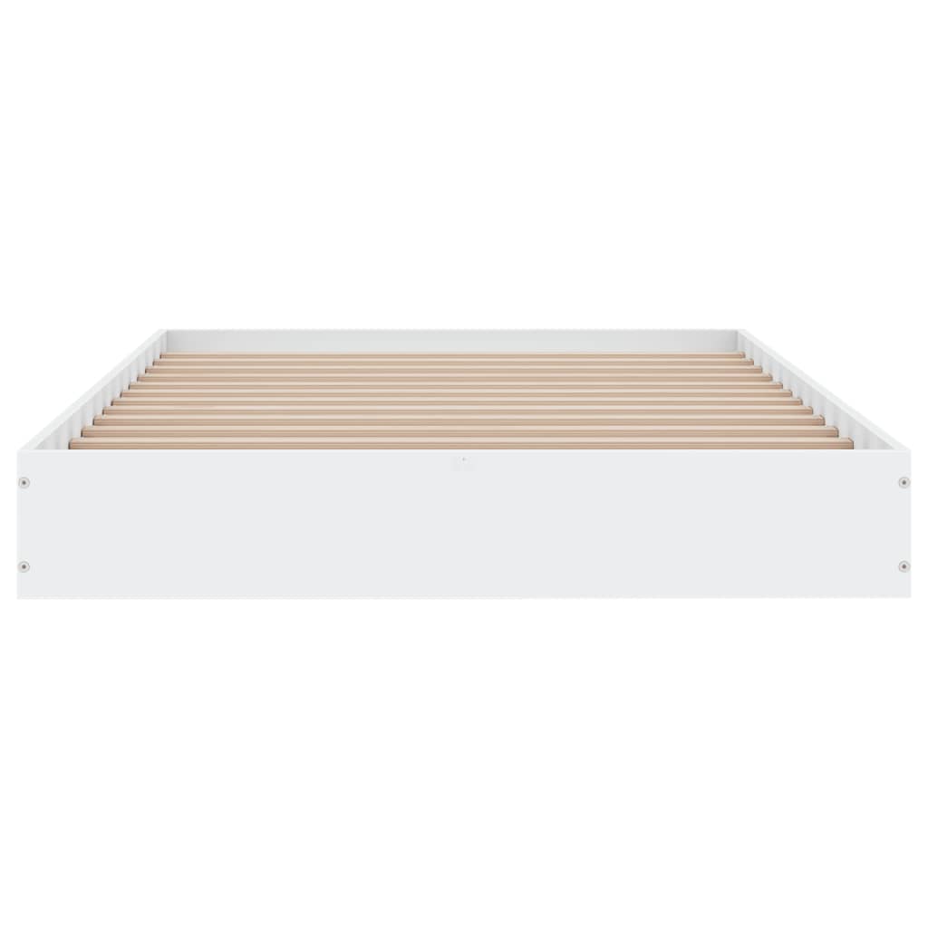 Bed frame white 100x200 cm wood material