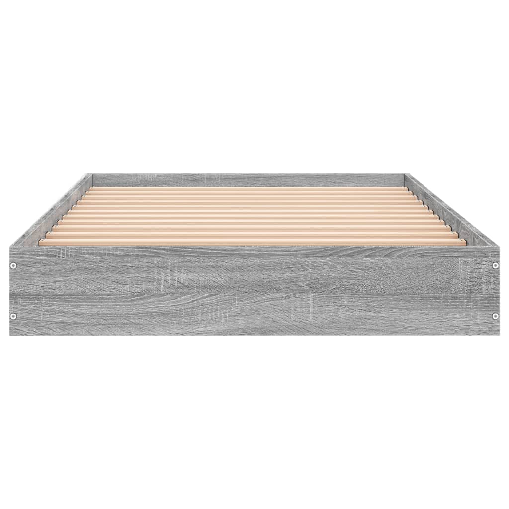 Bed frame Grey Sonoma 90x200 cm wood material