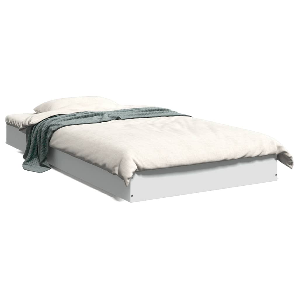 Bed frame white 90x190 cm wood material