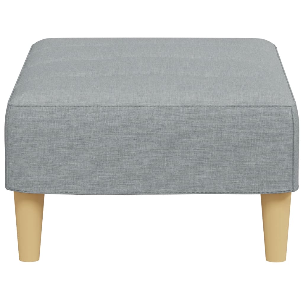 Footstool Light Grey 77x55x31 cm Fabric