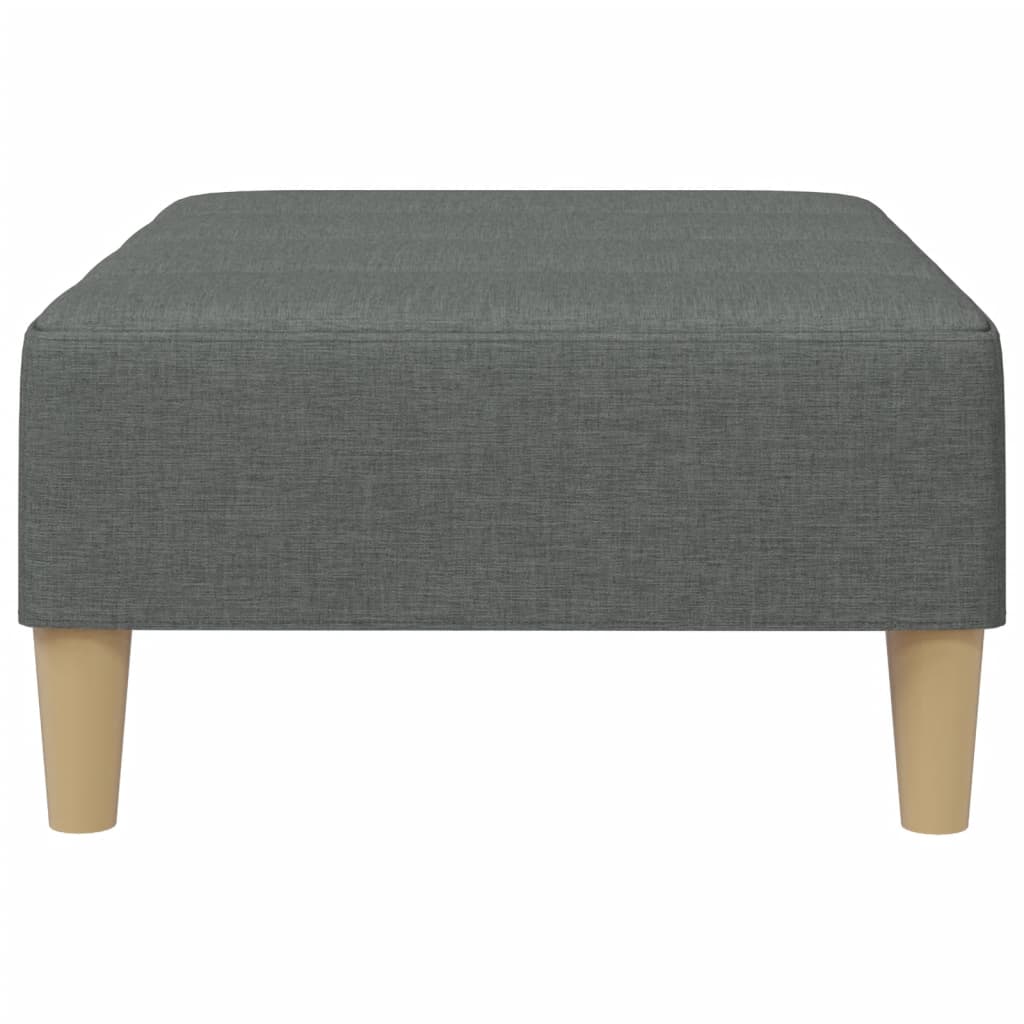 Footstool Dark Grey 77x55x31 cm Fabric