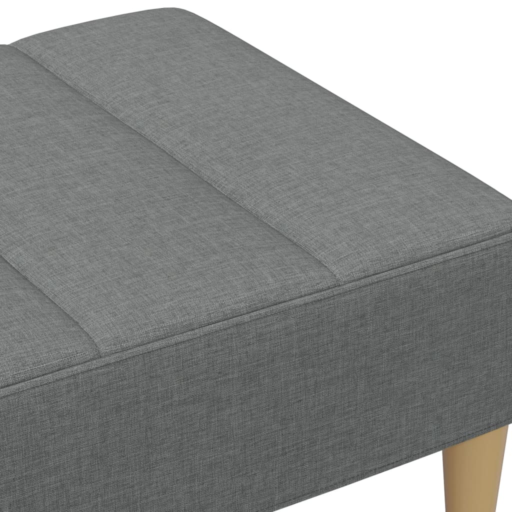 Footstool Dark Grey 77x55x31 cm Fabric